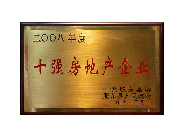 2008年度十強(qiáng)房地產(chǎn)企業(yè)