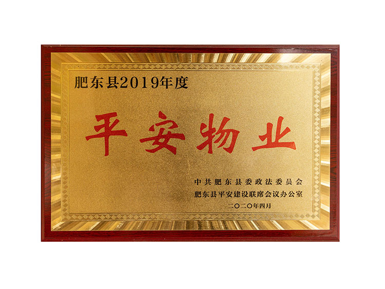 肥東縣2019年度平安物業(yè)